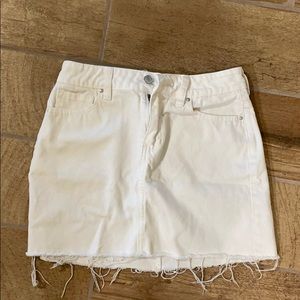 Pacsun white denim skirt